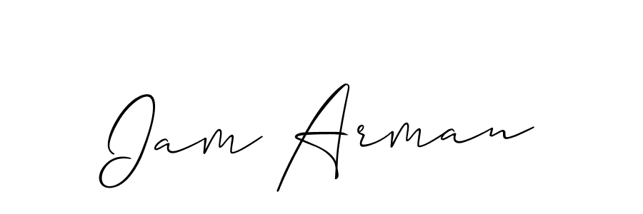 Create a beautiful signature design for name Iam Arman. With this signature (Allison_Script) fonts, you can make a handwritten signature for free. Iam Arman signature style 2 images and pictures png