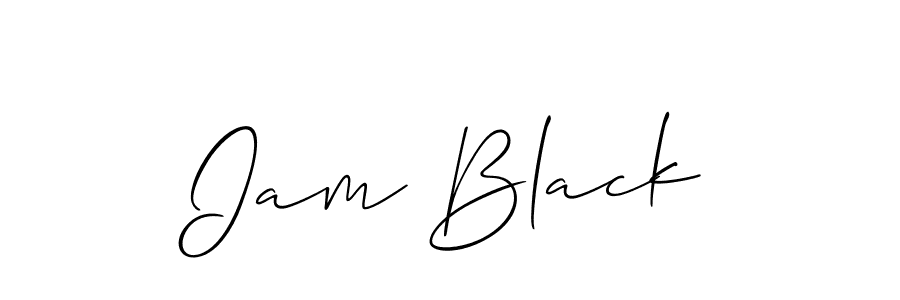 Iam Black stylish signature style. Best Handwritten Sign (Allison_Script) for my name. Handwritten Signature Collection Ideas for my name Iam Black. Iam Black signature style 2 images and pictures png