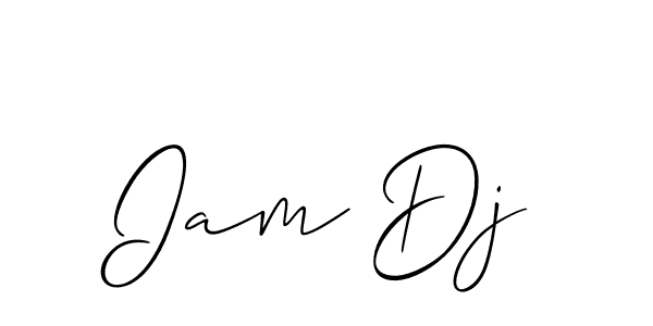 Iam Dj stylish signature style. Best Handwritten Sign (Allison_Script) for my name. Handwritten Signature Collection Ideas for my name Iam Dj. Iam Dj signature style 2 images and pictures png