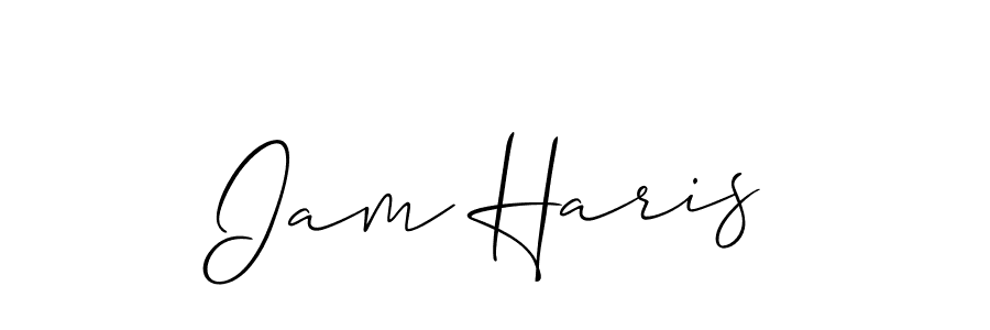 Design your own signature with our free online signature maker. With this signature software, you can create a handwritten (Allison_Script) signature for name Iam Haris. Iam Haris signature style 2 images and pictures png