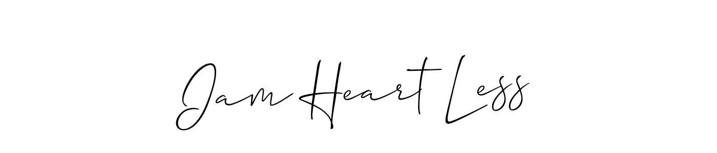 Make a beautiful signature design for name Iam Heart Less. Use this online signature maker to create a handwritten signature for free. Iam Heart Less signature style 2 images and pictures png