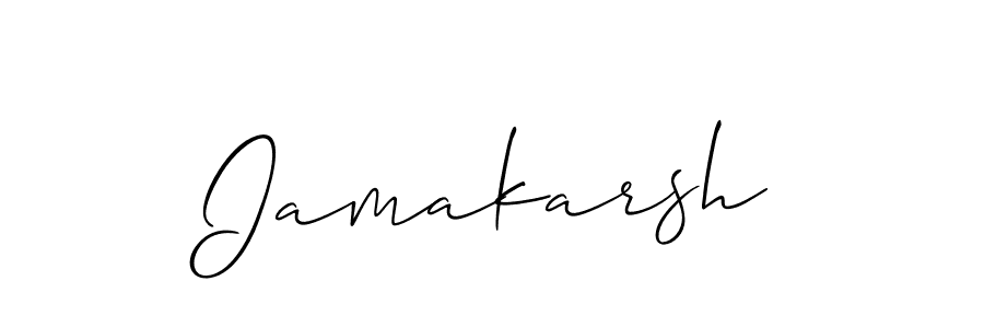 Create a beautiful signature design for name Iamakarsh. With this signature (Allison_Script) fonts, you can make a handwritten signature for free. Iamakarsh signature style 2 images and pictures png