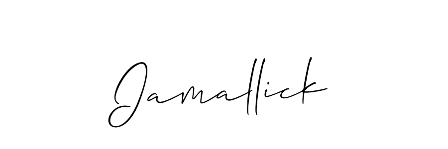 How to make Iamallick signature? Allison_Script is a professional autograph style. Create handwritten signature for Iamallick name. Iamallick signature style 2 images and pictures png