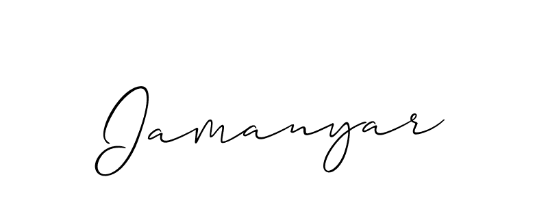 Also we have Iamanyar name is the best signature style. Create professional handwritten signature collection using Allison_Script autograph style. Iamanyar signature style 2 images and pictures png