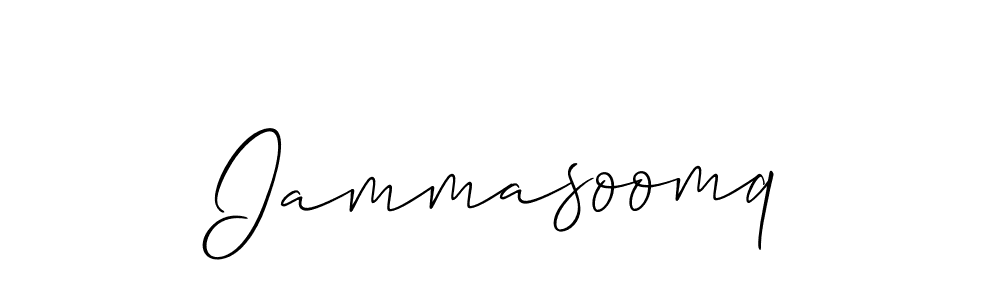 Also we have Iammasoomq name is the best signature style. Create professional handwritten signature collection using Allison_Script autograph style. Iammasoomq signature style 2 images and pictures png