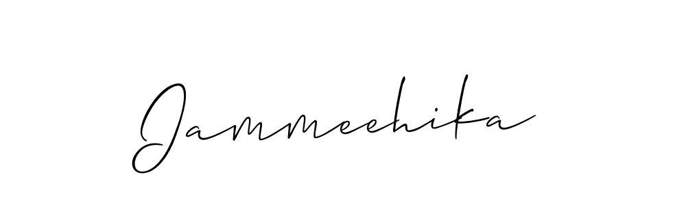 How to make Iammeehika signature? Allison_Script is a professional autograph style. Create handwritten signature for Iammeehika name. Iammeehika signature style 2 images and pictures png