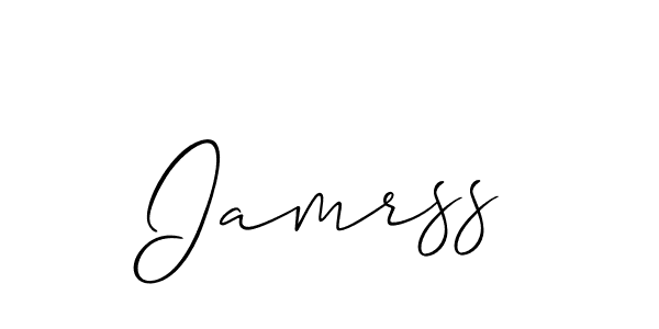 You should practise on your own different ways (Allison_Script) to write your name (Iamrss) in signature. don't let someone else do it for you. Iamrss signature style 2 images and pictures png