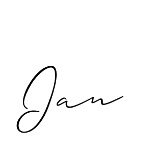 Design your own signature with our free online signature maker. With this signature software, you can create a handwritten (Allison_Script) signature for name Ian. Ian signature style 2 images and pictures png