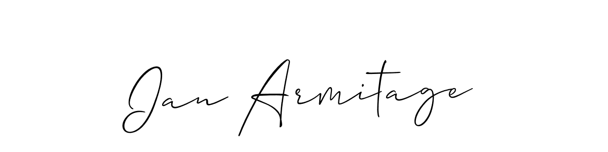 Design your own signature with our free online signature maker. With this signature software, you can create a handwritten (Allison_Script) signature for name Ian Armitage. Ian Armitage signature style 2 images and pictures png