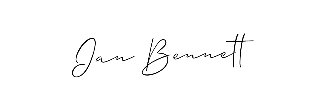 Best and Professional Signature Style for Ian Bennett. Allison_Script Best Signature Style Collection. Ian Bennett signature style 2 images and pictures png