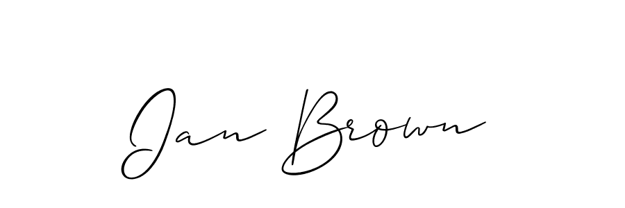 Also we have Ian Brown name is the best signature style. Create professional handwritten signature collection using Allison_Script autograph style. Ian Brown signature style 2 images and pictures png