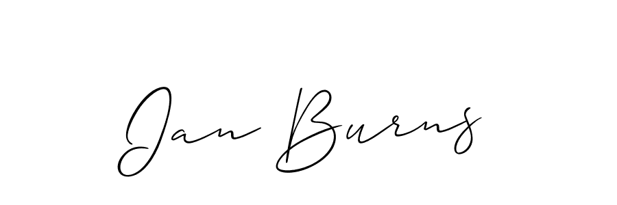 Ian Burns stylish signature style. Best Handwritten Sign (Allison_Script) for my name. Handwritten Signature Collection Ideas for my name Ian Burns. Ian Burns signature style 2 images and pictures png