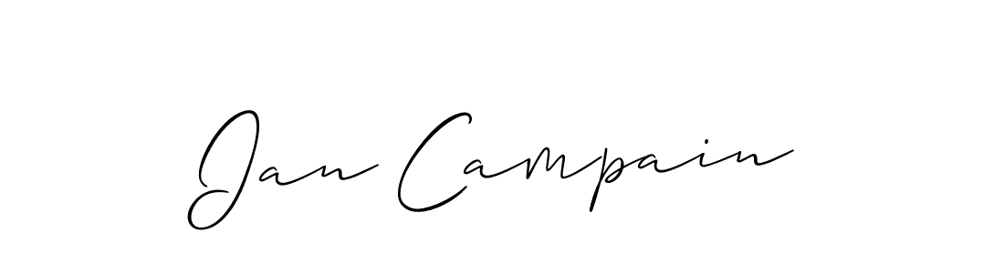 Once you've used our free online signature maker to create your best signature Allison_Script style, it's time to enjoy all of the benefits that Ian Campain name signing documents. Ian Campain signature style 2 images and pictures png