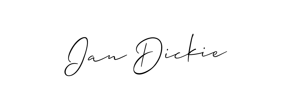 Allison_Script is a professional signature style that is perfect for those who want to add a touch of class to their signature. It is also a great choice for those who want to make their signature more unique. Get Ian Dickie name to fancy signature for free. Ian Dickie signature style 2 images and pictures png