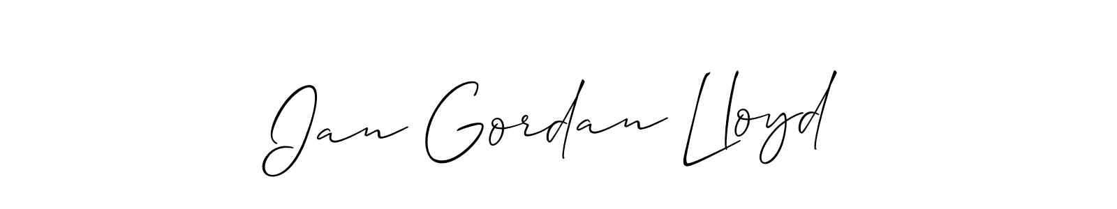 Similarly Allison_Script is the best handwritten signature design. Signature creator online .You can use it as an online autograph creator for name Ian Gordan Lloyd. Ian Gordan Lloyd signature style 2 images and pictures png