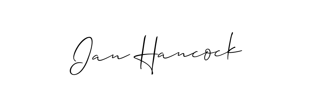 Make a short Ian Hancock signature style. Manage your documents anywhere anytime using Allison_Script. Create and add eSignatures, submit forms, share and send files easily. Ian Hancock signature style 2 images and pictures png