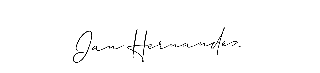 How to make Ian Hernandez name signature. Use Allison_Script style for creating short signs online. This is the latest handwritten sign. Ian Hernandez signature style 2 images and pictures png