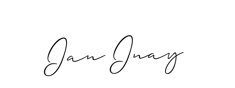 Once you've used our free online signature maker to create your best signature Allison_Script style, it's time to enjoy all of the benefits that Ian Inay name signing documents. Ian Inay signature style 2 images and pictures png