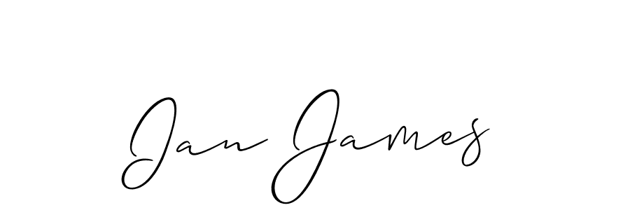 Design your own signature with our free online signature maker. With this signature software, you can create a handwritten (Allison_Script) signature for name Ian James. Ian James signature style 2 images and pictures png