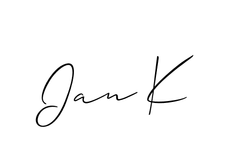 This is the best signature style for the Ian K name. Also you like these signature font (Allison_Script). Mix name signature. Ian K signature style 2 images and pictures png