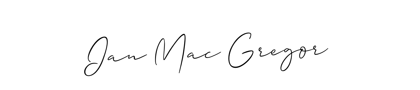 How to make Ian Mac Gregor signature? Allison_Script is a professional autograph style. Create handwritten signature for Ian Mac Gregor name. Ian Mac Gregor signature style 2 images and pictures png