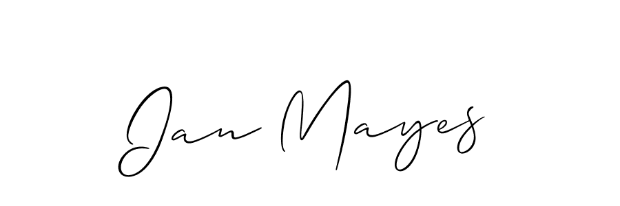It looks lik you need a new signature style for name Ian Mayes. Design unique handwritten (Allison_Script) signature with our free signature maker in just a few clicks. Ian Mayes signature style 2 images and pictures png