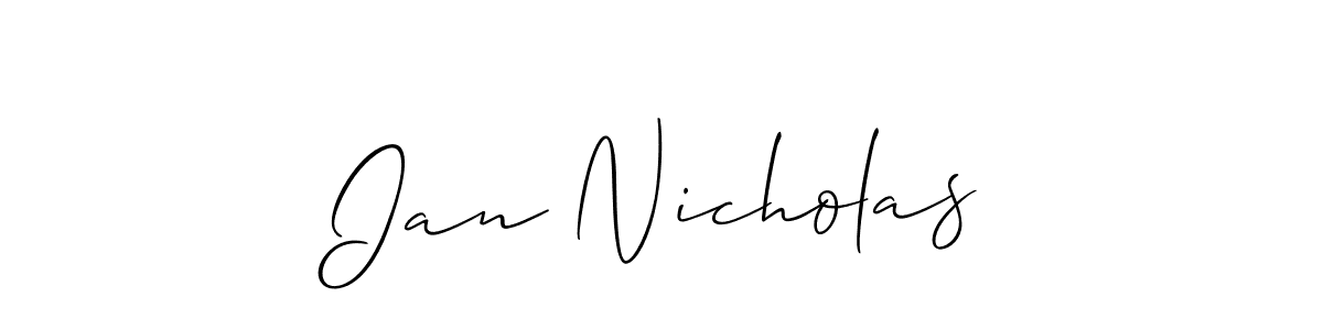 Best and Professional Signature Style for Ian Nicholas. Allison_Script Best Signature Style Collection. Ian Nicholas signature style 2 images and pictures png