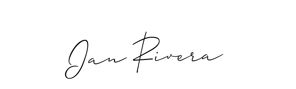 Ian Rivera stylish signature style. Best Handwritten Sign (Allison_Script) for my name. Handwritten Signature Collection Ideas for my name Ian Rivera. Ian Rivera signature style 2 images and pictures png