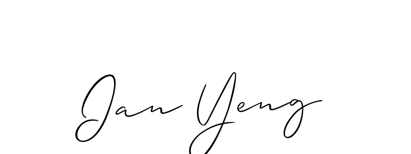 How to Draw Ian Yeng signature style? Allison_Script is a latest design signature styles for name Ian Yeng. Ian Yeng signature style 2 images and pictures png