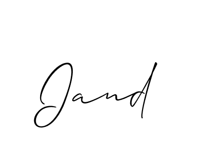 Make a beautiful signature design for name Iand. Use this online signature maker to create a handwritten signature for free. Iand signature style 2 images and pictures png