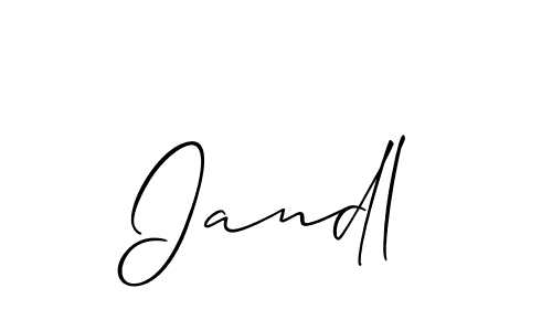 Make a beautiful signature design for name Iandl. Use this online signature maker to create a handwritten signature for free. Iandl signature style 2 images and pictures png