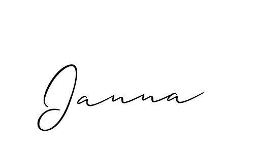 Also we have Ianna name is the best signature style. Create professional handwritten signature collection using Allison_Script autograph style. Ianna signature style 2 images and pictures png