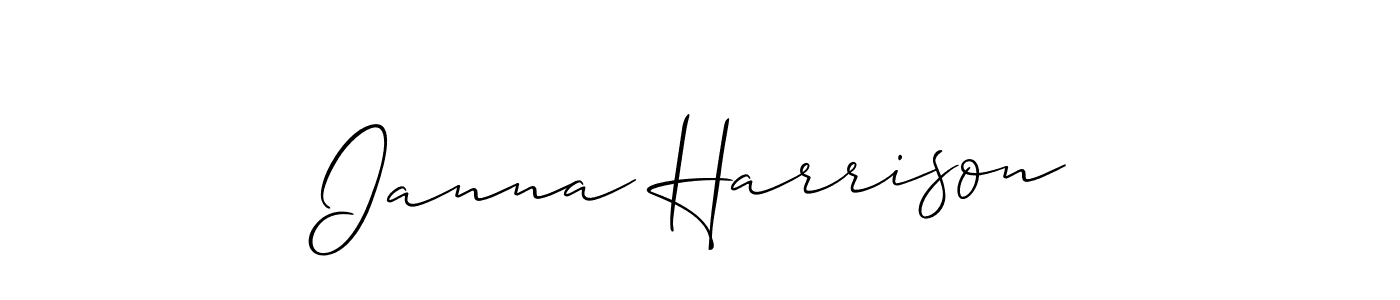 Allison_Script is a professional signature style that is perfect for those who want to add a touch of class to their signature. It is also a great choice for those who want to make their signature more unique. Get Ianna Harrison name to fancy signature for free. Ianna Harrison signature style 2 images and pictures png