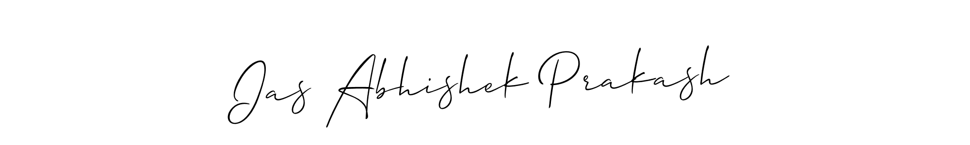 How to make Ias Abhishek Prakash signature? Allison_Script is a professional autograph style. Create handwritten signature for Ias Abhishek Prakash name. Ias Abhishek Prakash signature style 2 images and pictures png
