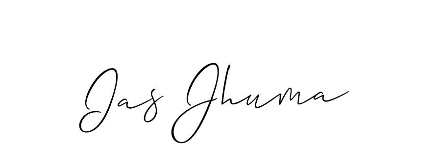 Also we have Ias Jhuma name is the best signature style. Create professional handwritten signature collection using Allison_Script autograph style. Ias Jhuma signature style 2 images and pictures png