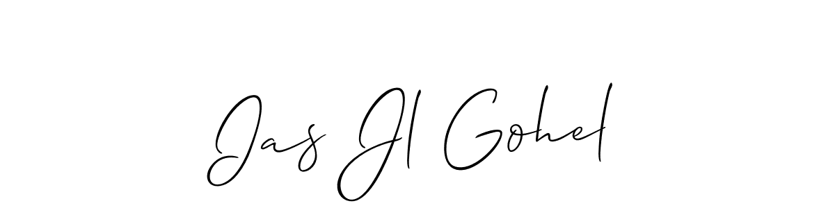Design your own signature with our free online signature maker. With this signature software, you can create a handwritten (Allison_Script) signature for name Ias Jl Gohel. Ias Jl Gohel signature style 2 images and pictures png