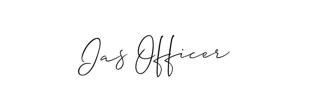 How to Draw Ias Officer signature style? Allison_Script is a latest design signature styles for name Ias Officer. Ias Officer signature style 2 images and pictures png