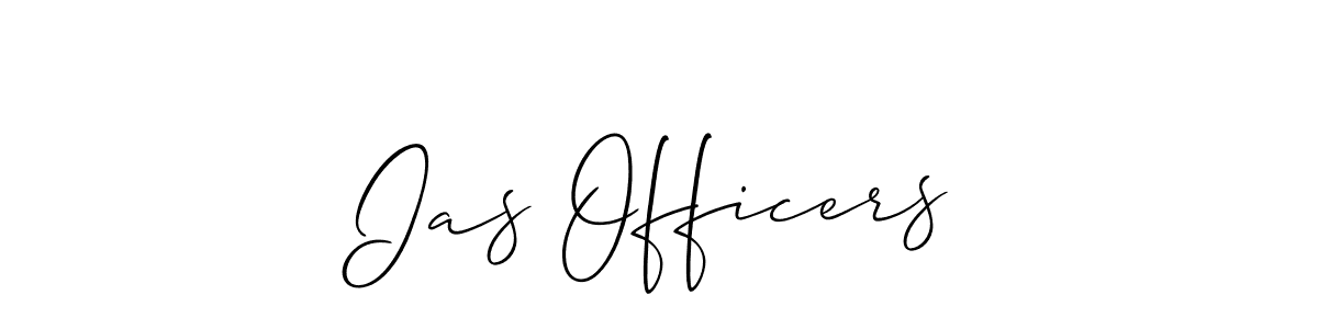 Design your own signature with our free online signature maker. With this signature software, you can create a handwritten (Allison_Script) signature for name Ias Officers. Ias Officers signature style 2 images and pictures png