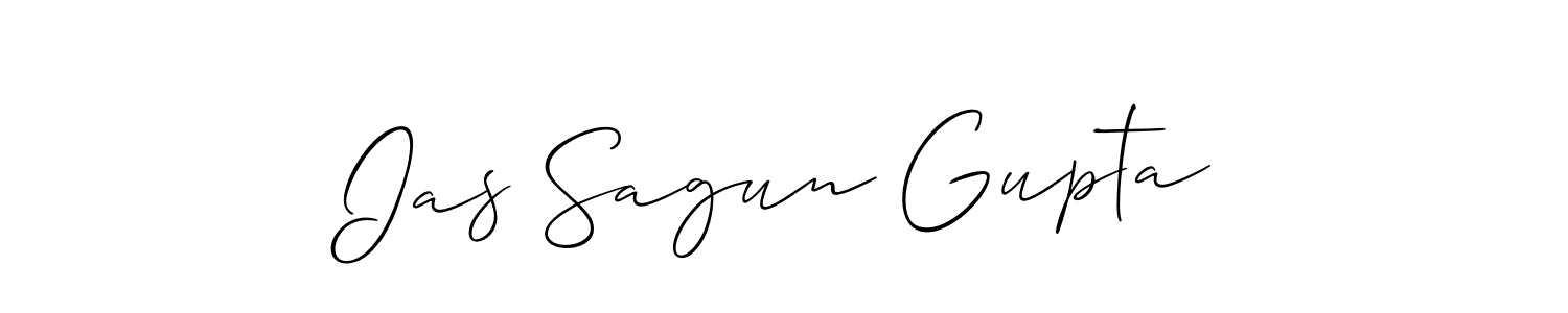 You can use this online signature creator to create a handwritten signature for the name Ias Sagun Gupta. This is the best online autograph maker. Ias Sagun Gupta signature style 2 images and pictures png