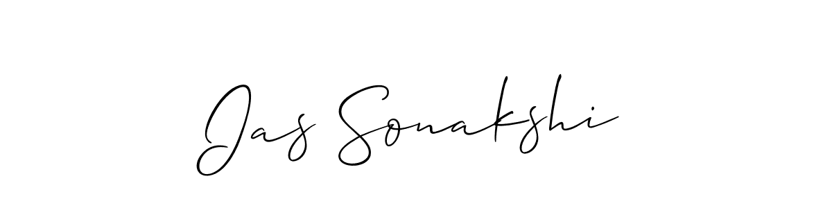 Ias Sonakshi stylish signature style. Best Handwritten Sign (Allison_Script) for my name. Handwritten Signature Collection Ideas for my name Ias Sonakshi. Ias Sonakshi signature style 2 images and pictures png