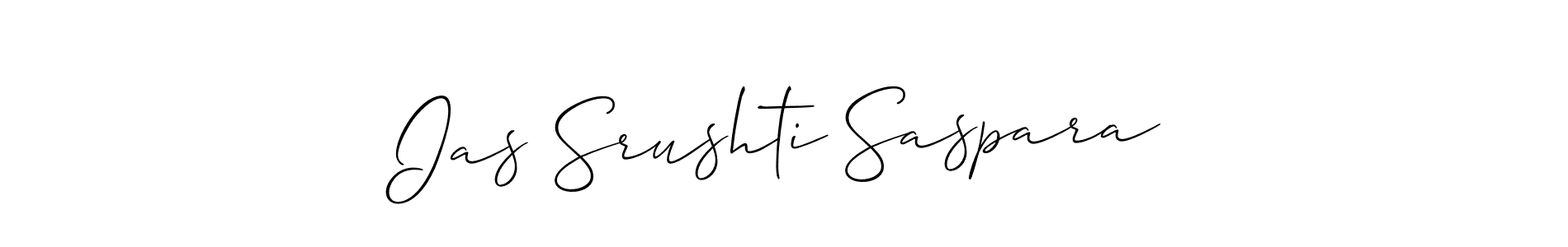 How to Draw Ias Srushti Saspara signature style? Allison_Script is a latest design signature styles for name Ias Srushti Saspara. Ias Srushti Saspara signature style 2 images and pictures png