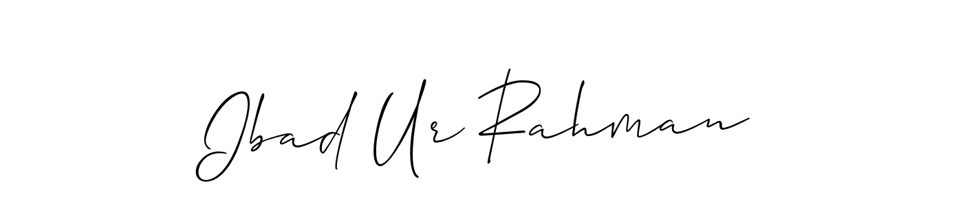 Also You can easily find your signature by using the search form. We will create Ibad Ur Rahman name handwritten signature images for you free of cost using Allison_Script sign style. Ibad Ur Rahman signature style 2 images and pictures png