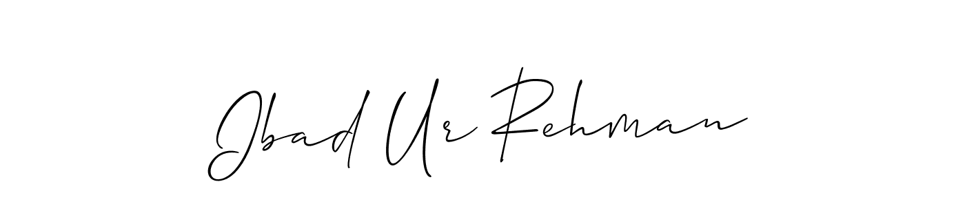 Make a short Ibad Ur Rehman signature style. Manage your documents anywhere anytime using Allison_Script. Create and add eSignatures, submit forms, share and send files easily. Ibad Ur Rehman signature style 2 images and pictures png