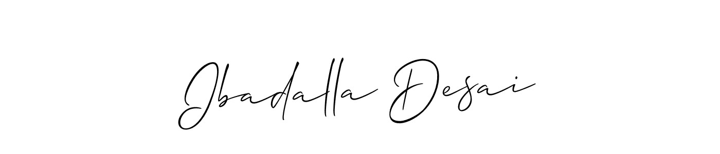 Make a beautiful signature design for name Ibadalla Desai. Use this online signature maker to create a handwritten signature for free. Ibadalla Desai signature style 2 images and pictures png