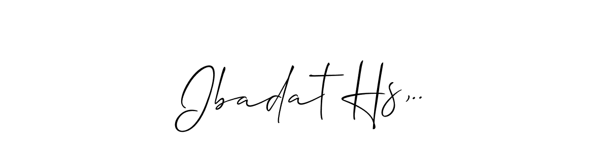 How to make Ibadat Hs,.. name signature. Use Allison_Script style for creating short signs online. This is the latest handwritten sign. Ibadat Hs,.. signature style 2 images and pictures png