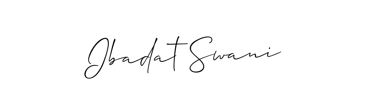 Best and Professional Signature Style for Ibadat Swani. Allison_Script Best Signature Style Collection. Ibadat Swani signature style 2 images and pictures png