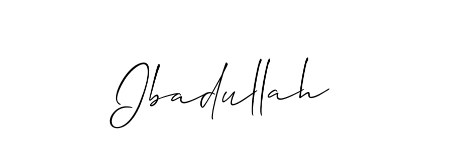 Also we have Ibadullah name is the best signature style. Create professional handwritten signature collection using Allison_Script autograph style. Ibadullah signature style 2 images and pictures png