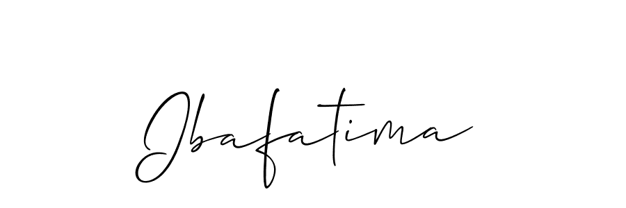Create a beautiful signature design for name Ibafatima. With this signature (Allison_Script) fonts, you can make a handwritten signature for free. Ibafatima signature style 2 images and pictures png