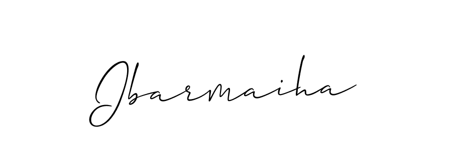 The best way (Allison_Script) to make a short signature is to pick only two or three words in your name. The name Ibarmaiha include a total of six letters. For converting this name. Ibarmaiha signature style 2 images and pictures png