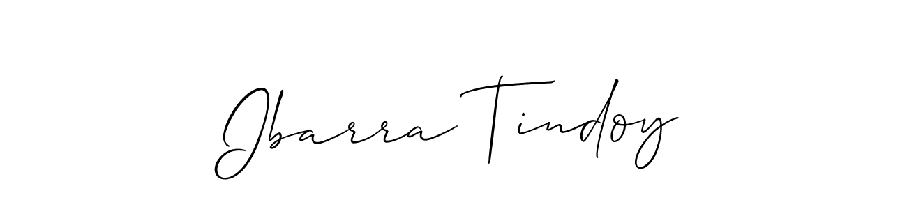 Use a signature maker to create a handwritten signature online. With this signature software, you can design (Allison_Script) your own signature for name Ibarra Tindoy. Ibarra Tindoy signature style 2 images and pictures png